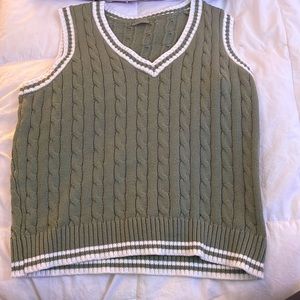 This is a green and white pac sun vest. Brand new